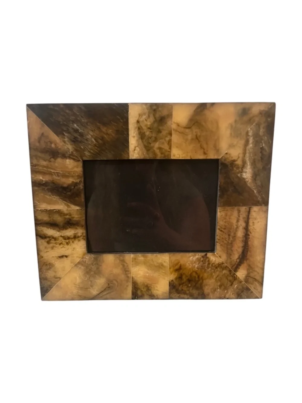 Pomeroy Toreador Sable Mosaic 5x7 Picture Frame Brown Marbled Decor